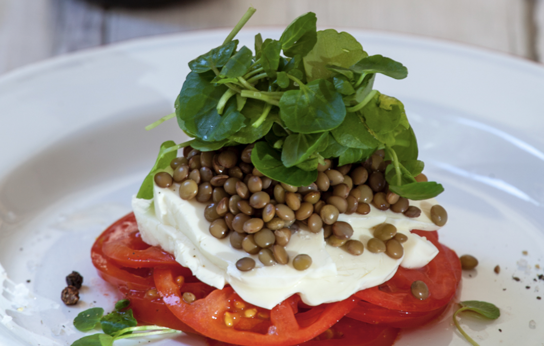 ENSALADA DE LENTEJAS Y BERROS