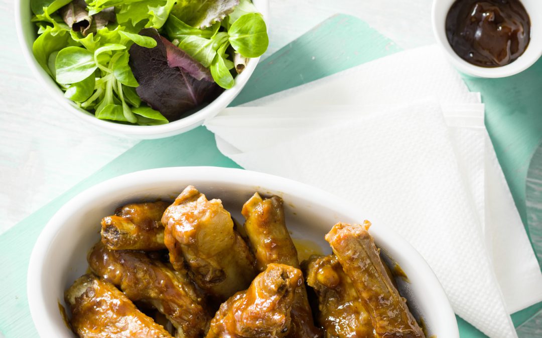COSTILLA DE CERDO CON SALSA BARBECUE