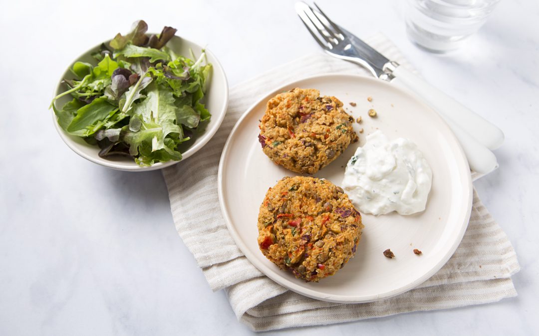 HAMBURGUESAS DE LENTEJAS Y QUINOA