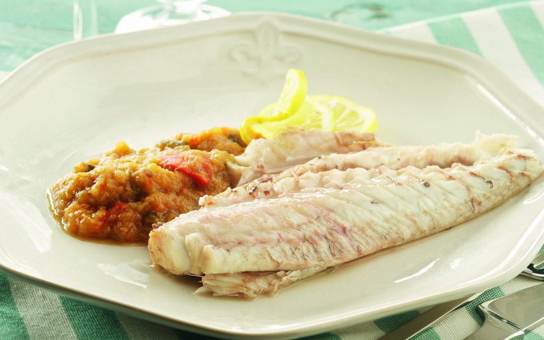 Corvina con ratatouille