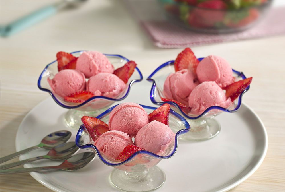 HELADO DE FRESA Y YOGUR