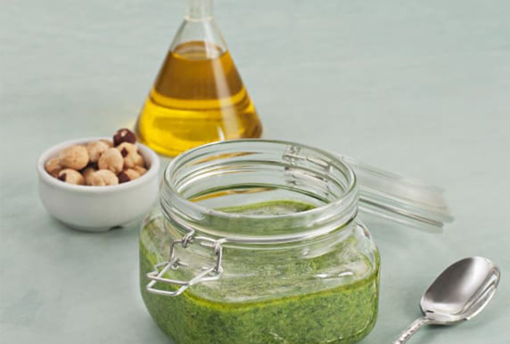 PESTO DE ARÚGULA Y AVELLANAS