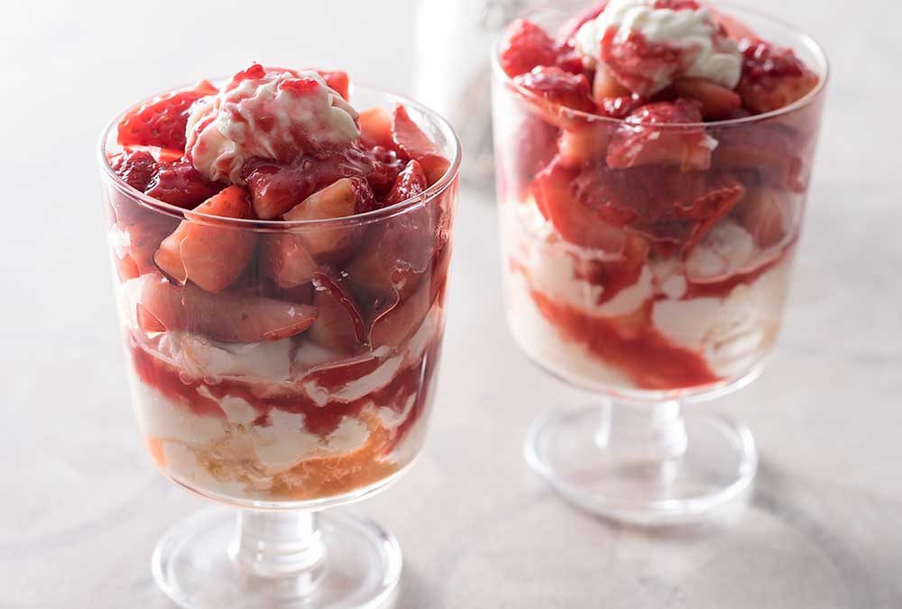 TRIFLE DE FRESAS CON MASCARPONE